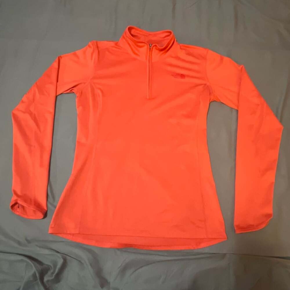 The North Face 1/4 Zip Pullover Orange